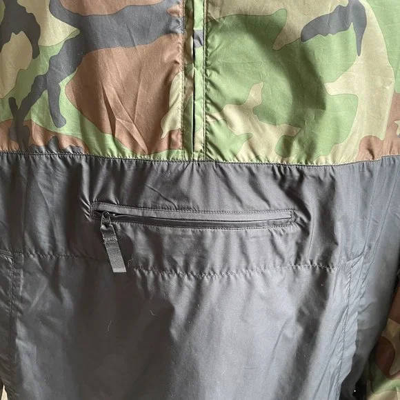 NIKE SB SKATEBOARDING ANORAK 1/2 ZIP PULLOVER CAMO WINDBREAKER JACKET MENS LARGE - Picture 3 of 8